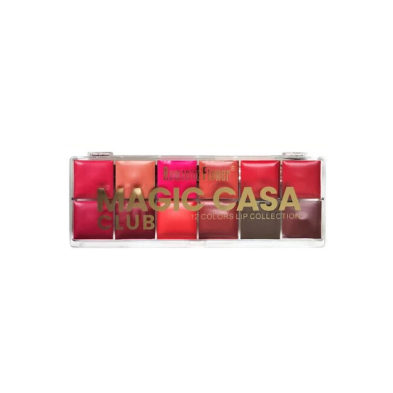 MAGIC CASA CLUB  12 Colour Lipstick Palette